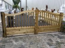 Gartentor Holz, Gartentor komplett, Bogentor 3 Meter
