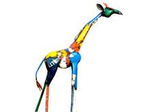 Giraffe "Savanna" - 155 cm - Afrikaans Beeld - Metaal