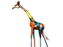 Giraffe "Ember" - 150 cm - Handgemaakt Kunstwerk