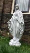 Große Maria Garten Statue, massivem Steinguss