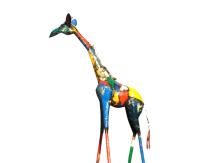 Giraffe "Azura" - 155 cm - Handgemaakt Tuinbeeld - Metaal