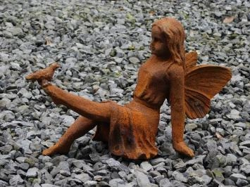 Exklusive Statue eines Elfen, Engels mit Vogel