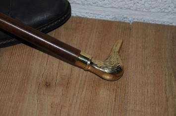Schuhanzieher – Messing/Hartholz – Entenkopf