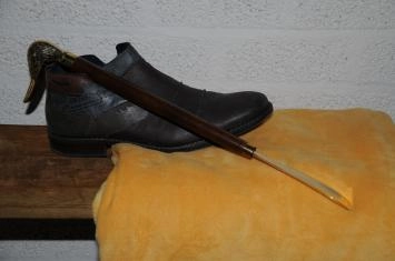 Schuhanzieher – Messing/Hartholz – Entenkopf