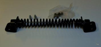 Gartentor Feder schwer, schwarz, 254 mm