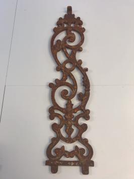 Zwaar massief gietijzeren balkon-element-rust, trapstijl