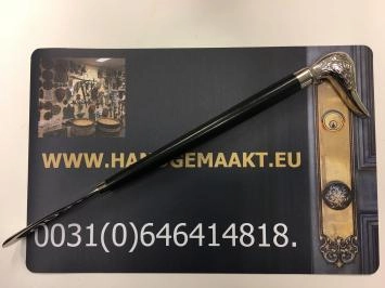 Schoenlepel - Nikkel/hardhouten - Eendenhoofd
