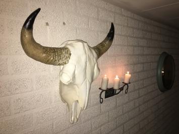 Wandkandelaar smeedijzer metaal, roest, mooi sierlijk