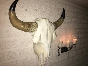 Wandkandelaar smeedijzer metaal, roest, mooi sierlijk