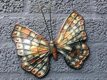 Gusseiserne Schmetterlinge – rustikal – in Farbe – Wanddekoration