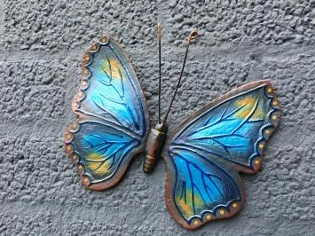 Gusseiserne Schmetterlinge – rustikal – in Farbe – Wanddekoration