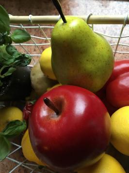 Echt aussehender Apfel, Küchendekoration