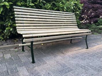 Schöne Parkbank, 3-Sitzer, Holzlatten-System
