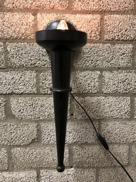 1 Kasteelfakkel metaal als wandlamp, metaal