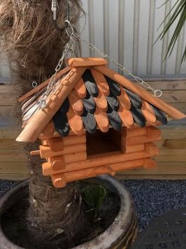 Vogelhaus – Luxuriöses Vogelhaus aus Holz zum Aufhängen