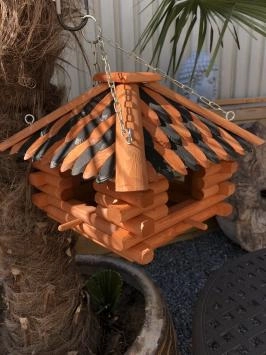 Vogelhaus – Luxuriöses Vogelhaus aus Holz zum Aufhängen