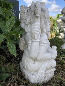Beeld Ganesha 2, een hindoestaanse god, tuinbeeld steen
