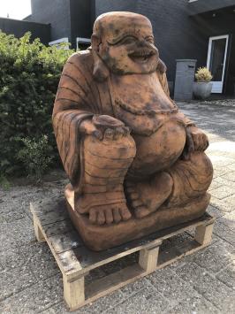 Buddha-Statue, massiver Stein Oxid, schöne große Statue
