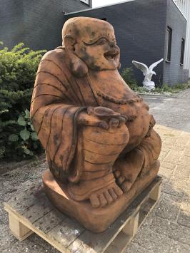 Buddha-Statue, massiver Stein Oxid, schöne große Statue