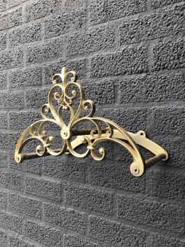 Schlauchhalter aus Gusseisen – wetterfeste Pulverbeschichtung in Gold