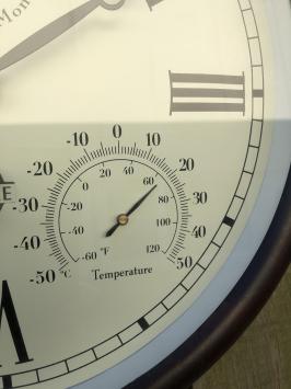 Station Uhr, Outdoor, Garten, Uhr mit Thermometer, Hydrometer