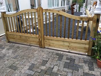 Gartentor Holz, Gartentor komplett, Bogentor 3 Meter