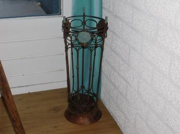 Paraplubak - smeedijzer met voet van hardhout