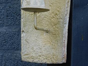 Windlicht mit Kerzenständer und Glaskolben. in Goldfarbe!