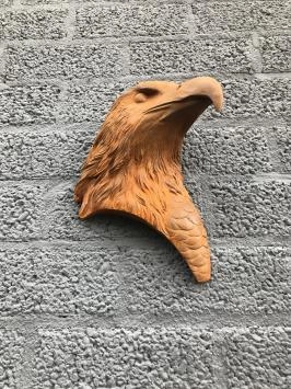 Adlerkopf – Wanddekoration aus Gusseisen – rustikale Oberfläche