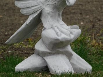 Gartenstatue Adler großer Stein, mit Flügeln nach oben
