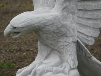 Gartenstatue Adler großer Stein, mit Flügeln nach oben