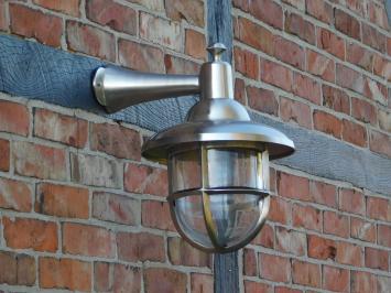 Schiffslampe - Wandlampe nickel