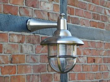 Schiffslampe - Wandlampe nickel