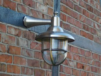 Schiffslampe - Wandlampe nickel
