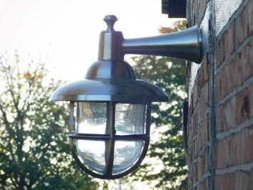 Schiffslampe - Wandlampe nickel