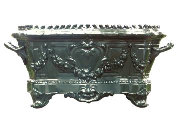 Plantenbak Art Nouveau - 55 cm - Aluminum - Donkergroen