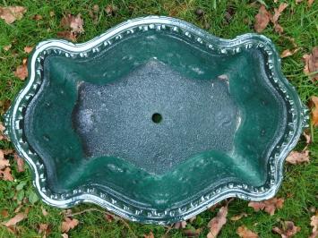 Pflanzgefäß Jugendstil - 55 cm - Aluminium - Dunkelgrün - Klassisch