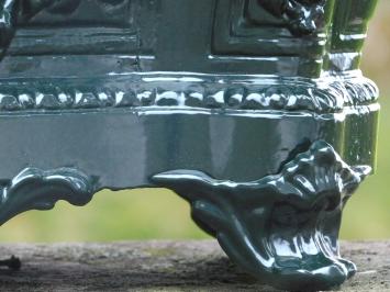 Pflanzgefäß Jugendstil - 55 cm - Aluminium - Dunkelgrün - Klassisch