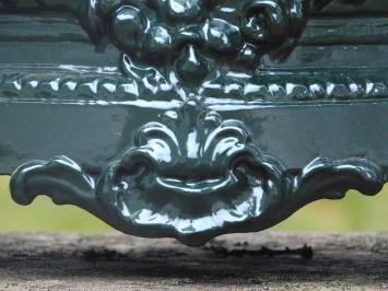 Pflanzgefäß Jugendstil - 55 cm - Aluminium - Dunkelgrün - Klassisch