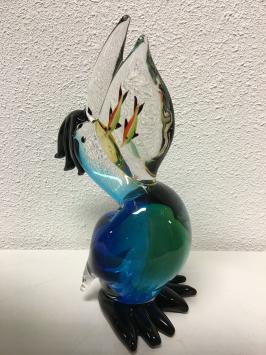 Schöner glasgeblasener Pelikan
