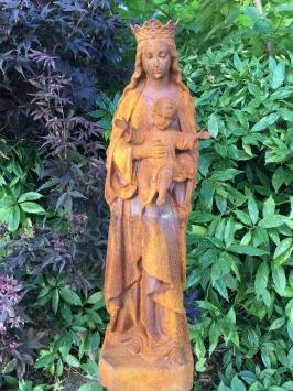 Maria met kindje jezus, gietijzer, kerkelijk beeld