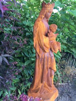 Maria met kindje jezus, gietijzer, kerkelijk beeld