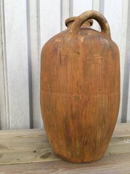 Indonesische rijst-water-kruik - met handvat - ovaal