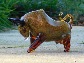 Statue Bull, komplett aus Glas gefertigt
