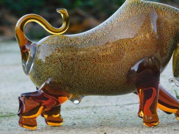 Statue Bull, komplett aus Glas gefertigt