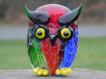Glasdekor Bild einer Eule, Tierbild