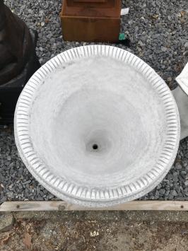 Zware massieve bloempot - 57 cm - steen