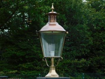 Buitenlamp op voet - 90 cm - messing en koper
