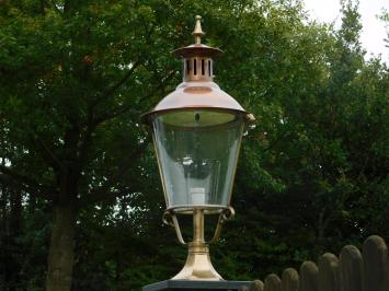 Buitenlamp op voet - 90 cm - messing en koper