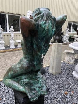 Gartenbild Mensch, nackte Frau, Kunstbild Mensch, Gusseisen